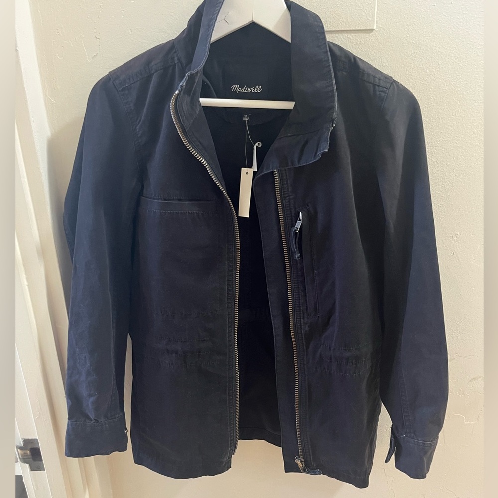 Madewell Utility Jacket New With Tags Size XS Women’s Black - Picture 4 of 9